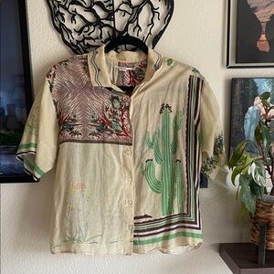 Kimchi Blue California Desert button up